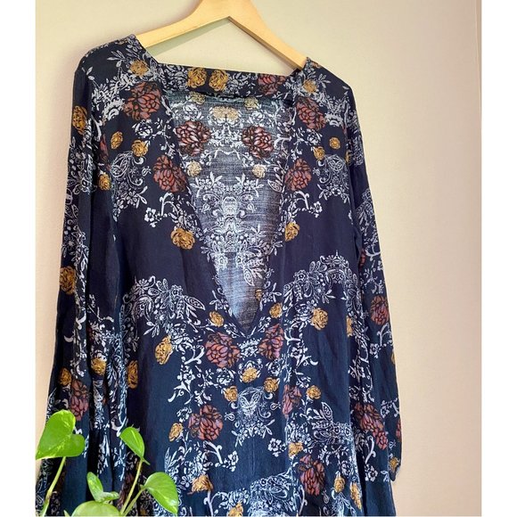 Free People 'Smooth Talker' Open-Back Floral Pattern Dress - Picture 4 of 7